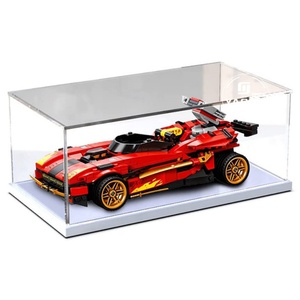 Vitrine d'exposition en acrylique transparent YAGELI pour figurines, avec impression sérigraphique, logo personnalisé, anti-poussière, boîte cube de comptoir à assembler - Product Image 1