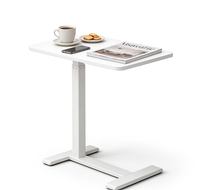 Table d'appoint réglable en hauteur pour ordinateur portable, livraison rapide, pour canapé et lit, mobilier moderne blanc