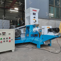 Machine extrudeuse de granulés d'aliments pour poissons en flocons microscopiques, fournie par le fabricant, pour l'alimentation des poissons d'étang et d'élevage