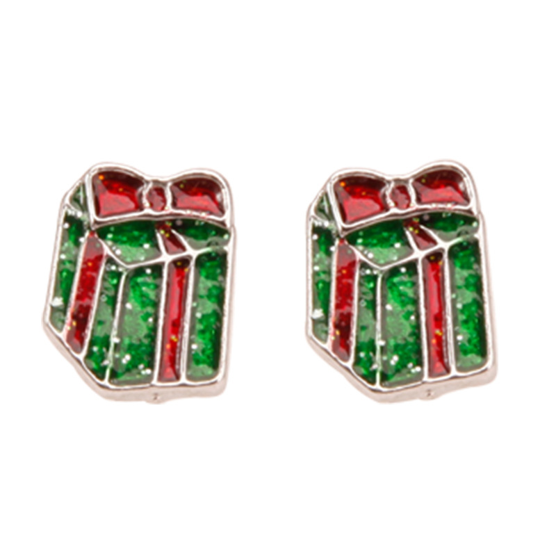 1. gift box earrings