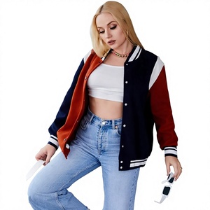 Women’s Letterman <b>Jacket</b> Embroidered Custom Style 2026 High Quality <b>Men</b> Varsity <b>Jacket</b> Oversized Baseball Snap Button Closure - Product Image 1
