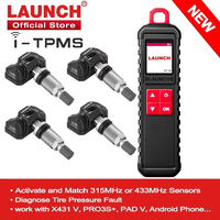 2026-LAUNCH X431 I-TPMS Herramienta de Diagnóstico de Presión de Neumáticos para Automóviles, Programa de Reaprendizaje Activo, Sensor de 315/433Mhz para Android /X431 V Pk TSGUN