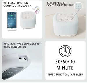 ลำโพงไร้สายธรรมชาติกล่องเสียงสร้างบรรยากาศพร้อมฟังก์ชั่นบันทึกเสียงเครื่องช่วยการนอนหลับเครื่องเสียงสีขาว - Product Image 5