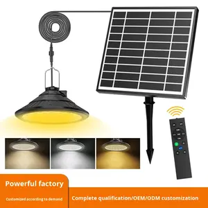 Lampe solaire suspendue LED à intensité variable avec télécommande rechargeable par USB pour l'intérieur, le porche, le <span class=keywords><strong>garage</strong></span>, le couloir, étanche IP65 pour les visites - Product Image 6