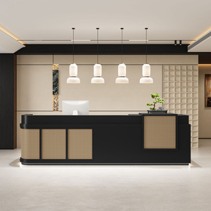 Tùy Chỉnh Bất Kỳ Kích Thước Bàn Tiếp Tân Beauty Salon Bàn Tiếp Tân Hiện Đại Bàn Tiếp Tân Cho Văn Phòng Bằng Gỗ Phía Trước Quầy Bàn - Product Image 3