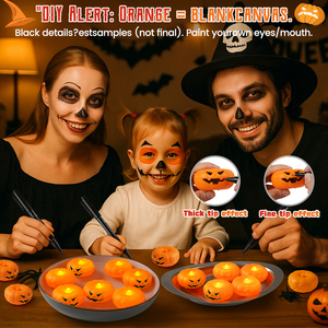 Guirlande lumineuse LED en forme de citrouille fantôme à piles avec télécommande, décoration flottante pour Halloween - Product Image 5