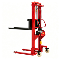 Gerbeur semi-électrique manuel à alimentation CA pour usine, gerbeur compact pour atelier, gerbeur à palettes silencieux pour le levage de marchandises