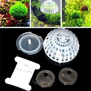 Boule d'aménagement paysager pour <span class=keywords><strong>aquarium</strong></span> en plastique, flottante et coulante, pour plantes aquatiques et nid de crevettes, avec <span class=keywords><strong>mousse</strong></span> - Product Image 2