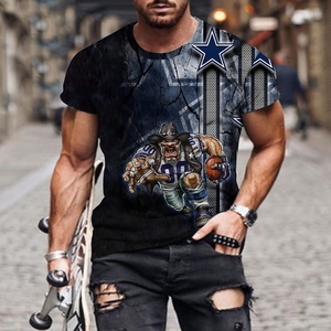 T-shirt pour hommes en gros American <span class=keywords><strong>Tiger</strong></span> Lion Football Short Shirt 5xl Sports T-shirts pour hommes Custom Sublimation T-shirt pour hommes - Product Image 4