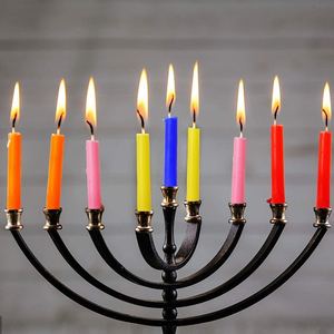 100 velas de candelabro sin perfume, decoración de fiesta de Hanukkah, decoración mágica colorida, brujería, cera de parafina, juego de velas de Pilar - Product Image 6