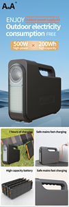 Système d'alimentation solaire tout-en-un à usage domestique avec contrôleur MPPT Batterie lithium-ion onduleur dotée d'une fonction de lampe de poche spéciale - Product Image 5