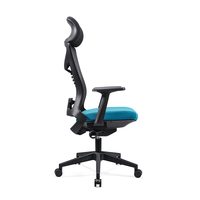Chaise de bureau ergonomique moderne de haute qualité, réglable, en maille, avec cadre en aluminium, pivotante, pour le bureau à domicile