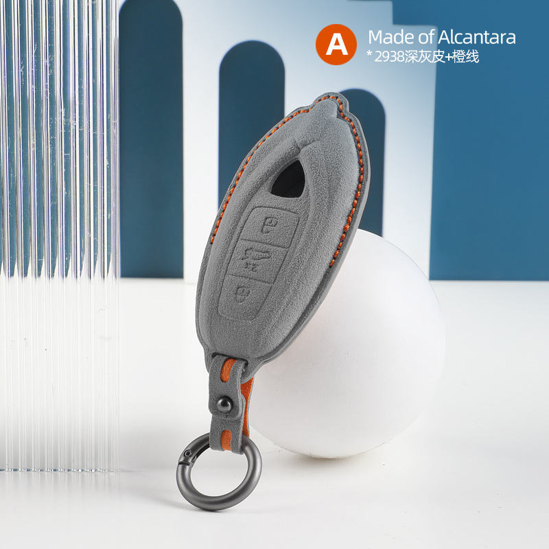 #2938 Dark Gray+Orange Stitching