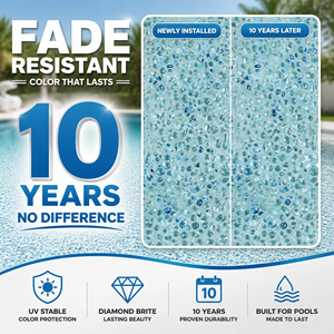 Vente en gros usine – Finition à granulats apparents en quartz coloré, résistante au sel et à la corrosion, pour piscines extérieures d'hôtels et de complexes balnéaires - Product Image 5