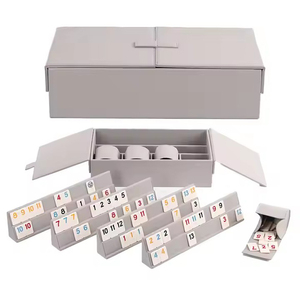 Nuevo diseño de logotipo personalizado PU Funda de cuero <span class=keywords><strong>Rummy</strong></span> Game Set para un <span class=keywords><strong>juego</strong></span> de interior perfecto - Product Image 1