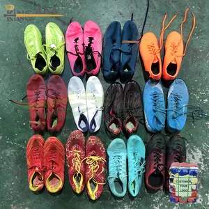 American football shoes high ankle knitting second hand soccer shoes sports branded used shoes