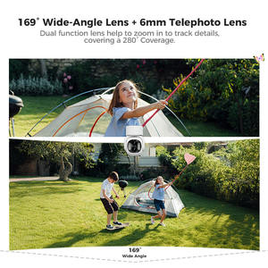 Arpha K16 <span class=keywords><strong>Tuya</strong></span> App Alexa Google <span class=keywords><strong>Assistant</strong></span> Audio bidirectionnel grand Angle extérieur sécurité domestique réseau AI double caméra - Product Image 5