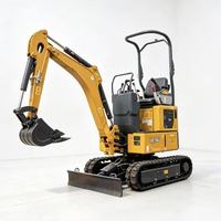 Mini-excavatrice compacte XE10U 1,2T, petite pelle sur chenilles, largeur extensible de 1020 mm et bras pivotant à 81 degrés pour travaux en espace confiné