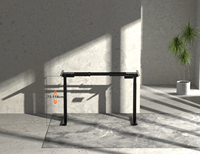 Bureaux ergonomiques intelligents de luxe, table à hauteur réglable électrique à double moteur, cadre de bureau debout