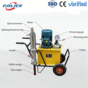 Machine de fendage de roche hydraulique portable robuste pour travaux en carrière et en pente de tunnel avec moteur diesel - Product Image 1