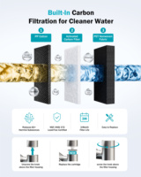 Filtre à eau pour robinet de cuisine en acier inoxydable 304 avancé, installation facile