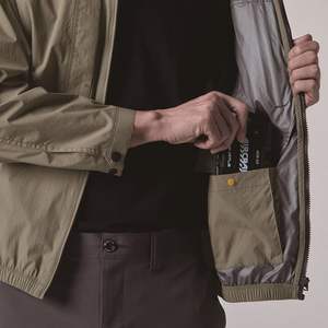 Blouson unisexe BURTLE AC2081 Air Craft noir taille 35 coupe-vent polyester/rayonne fermeture éclair printemps/été fitness - Product Image 6