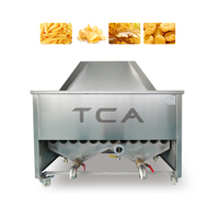 Volautomatische Frituren Productielijn Continue Frituur Gas Frituren Machine