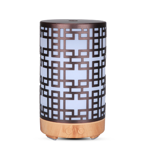 100ml Metal <strong>Ultrasonic</strong> Essential Oil <strong>Diffuser</strong> Aromatherapy Home Air Humidifier Fragrance Scent <strong>Diffuser</strong> Purifier - Product Image 1