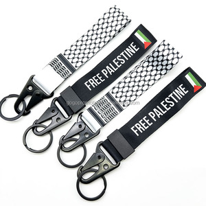 Hot Selling Short Keychain Lanyard in Europe and America Customized logo Keychain Lanyard