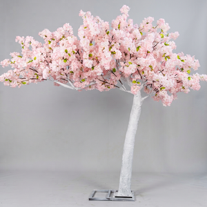 SMOOTH Realistic Customization Cherry Blossom Tree for Wedding Indoor Outdoor Backdrop Decoration <b>Pink</b> Cherry Tree - Product Image 1
