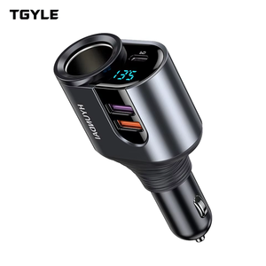 Chargeur de voiture à charge rapide 66W 12/24V, chargeur rapide <span class=keywords><strong>Apple</strong></span> PD 30W, adaptateur allume-cigare de voiture super rapide un-vers-trois - Product Image 1
