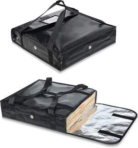 Bolsa de Reparto Térmica Impermeable, Fácil de Limpiar, de Papel de Aluminio, para Llevar Comida Caliente, Bolsa Aislante para Entrega de Pizza - Product Image 1