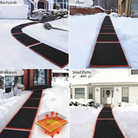 Tapis chauffants extérieurs en caoutchouc antidérapant pour allées et chemins en hiver, tapis chauffants en graphène pour l'extérieur