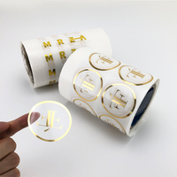 Vente en gros d'étiquettes en rouleau d'emballage en feuille d'or surélevée de haute qualité avec logo personnalisé pour bouteilles de parfum haut de gamme