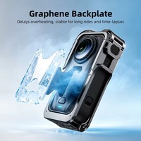Cage métallique X6 pour accessoires d'appareil photo Insta360 X6, boîtier de protection en alliage d'aluminium, cadre de dissipation thermique