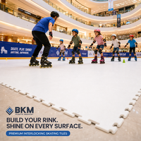 Piste de glace synthétique UHMWPE à surface lisse de 20 mm pour usage extérieur, planche de patinoire