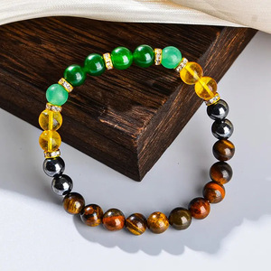 Wholesale 8mm Stone Stretch <b>Bracelet</b>, Wealth-Attracting <b>Bracelet</b>, Attracts Fortune and Good Luck, Healing <b>Crystal</b> <b>Bracelet</b> - Product Image 4