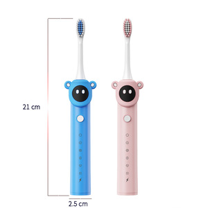 แปรงสีฟันไฟฟ้าโซนิคแบบนุ่มสำหรับผู้ใหญ่ ลา<span class=keywords><strong>ย</strong></span>การ์ตูน ชาร์จได้ กันน้ำ IPX7 ใช้ในบ้านได้ น่ารัก ราคาประห<span class=keywords><strong>ย</strong></span>ัด - Product Image 5