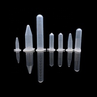 Tube à centrifuger conique transparent Scilab PP de 5 ml avec bouchon à vis, garantie de 3 ans pour usage en laboratoire