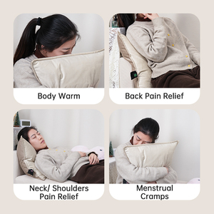<span class=keywords><strong>หมอน</strong></span>อุ่นขนกระต่ายนุ่มแบบกำหนดอุณหภูมิและเวลาได้ พร้อมกราฟีน ใช้ไฟ 5V USB สำหรับใช้ในบ้าน นอนหลับ และเดินทาง - Product Image 3