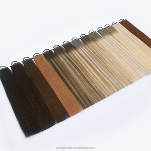 Estensioni per capelli Yuanzhen di alta qualità, con trama doppia Genius Weft sottile e invisibile, annodate a mano, tagliabili, in capelli Remy Genius Weft. - Product Image 2