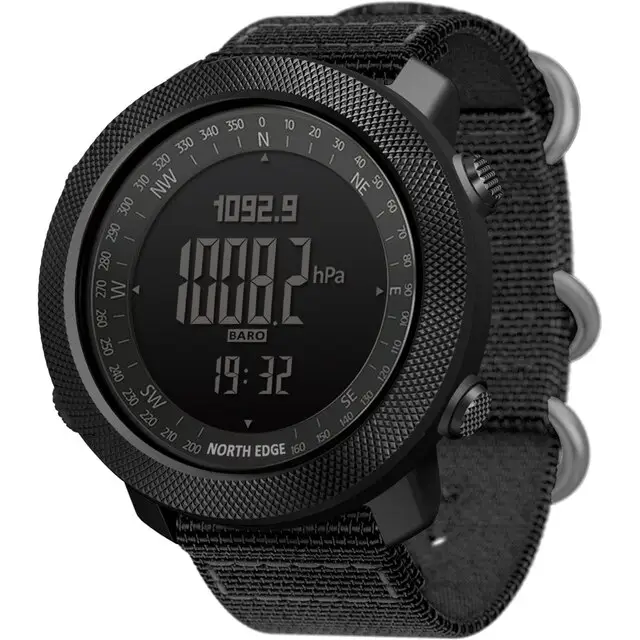 North Edge 2024 Apache montre intelligente hommes sport smartwatch pour courir escalade natation boussole altimètre baromètre étanche 50m