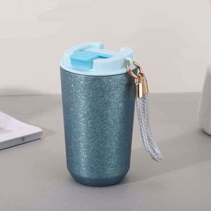 Simple 304 Stainless Steel Coffee Mug Portable Car <b>Thermos</b> Business Office Gift Dual-Drink Mug - Product Image 6