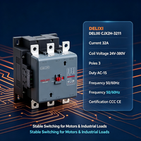 Kontaktor Magnetik Udara AC 3 Fasa Tipe DP Delixi 8011 untuk Pemasangan Rel DIN, Aplikasi Industri Perdagangan CNC