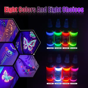 <span class=keywords><strong>Tinta</strong></span> <span class=keywords><strong>Fluorescente</strong></span> para Tatuajes Uink, Nueva, Transfronteriza, 8 Colores, 15 ml, Botella Individual, Modelo TI-05, Origen Zhejiang - Product Image 4