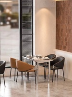 Tables et chaises durables de restaurant d'acier inoxydable, meubles modernes de restaurant de barre de cafétéria de restaurant, meubles de café