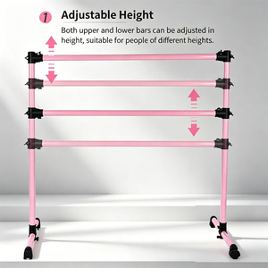 <span class=keywords><strong>Barre</strong></span> d'étirement des jambes professionnelle pliable double couche pour enfants, pour le commerce international, <span class=keywords><strong>barre</strong></span> de danse mobile, studio de danse à domicile - Product Image 4