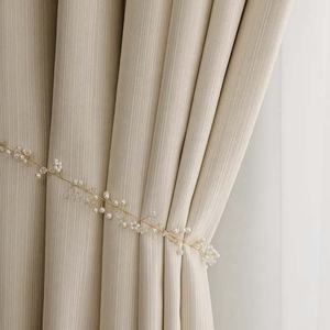 Tissu de rideau occultant de couleur unie au design luxueux pour salon - Product Image 1