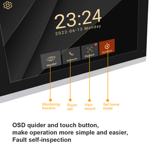 Système d'interphone vidéo Wi-Fi intelligent Tuya 4 fils, sonnette vidéo, application de porteur vidéo, déverrouillage à distance, contrôle d'accès par carte IC - Product Image 2