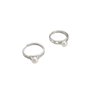 S925 Sterling <b>Silver</b> Pearl <b>Ring</b> Heart Shape Women's Fine Jewelry Everyday Wear - Product Image 5
